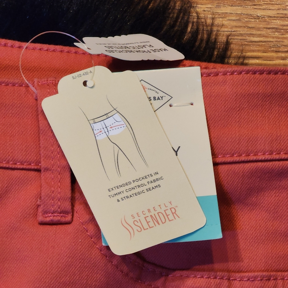 ❤️NWT❤️ St. John's Bay Coral Skinny Jeans Tummy Control Women's Size 12 - Picture 8 of 9